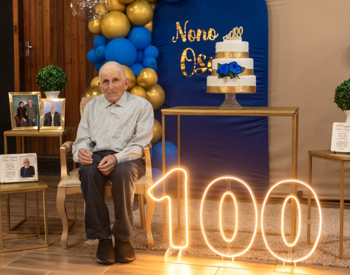 “Estou sempre contente”: Idoso comemora 100 anos de vida em Treze de Maio
