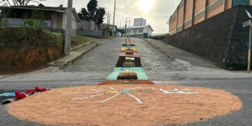 Fé e tradição: confira a programação dos tapetes de Corpus Christi em Sangão e região